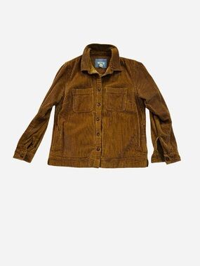 L.L.Bean Corduroy Shirt Jacket in Camel Brown
